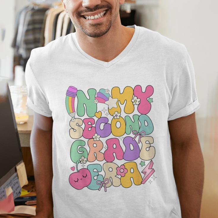 In My Second Grade Era Teachers Women Back To School Girls Men's V-Neck T-Shirt, funny gift In My Second Grade Era Teachers Women Back To School Girls Men's V-Neck T-Shirt, funny gift