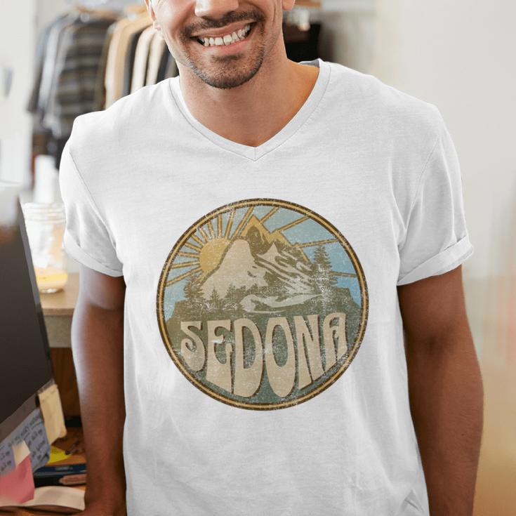 Sedona Arizona Nature Mountains Hiking Outdoors Men's V-Neck T-Shirt, funny gift