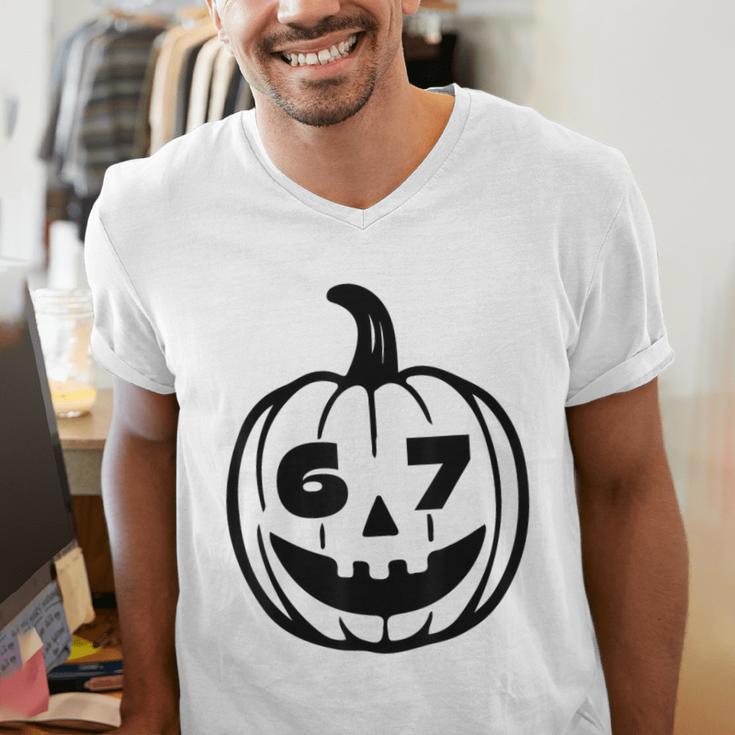Six Seven Halloween Costume For Students Teachers Men's V-Neck T-Shirt, funny gift Six Seven Halloween Costume For Students Teachers Men's V-Neck T-Shirt, funny gift