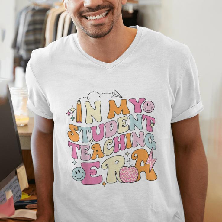 In My Student Teaching Era Back To School Teacher Team Men's V-Neck T-Shirt, funny gift