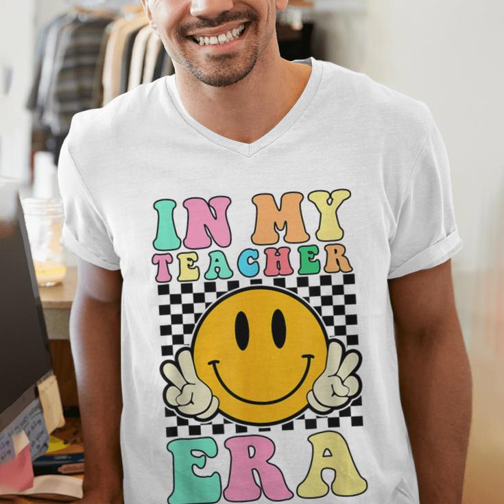 In My Teacher Era Retro Back To School Teacher Student Men's V-Neck T-Shirt, funny gift In My Teacher Era Retro Back To School Teacher Student Men's V-Neck T-Shirt, funny gift