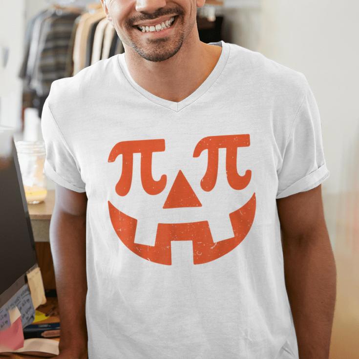 Thanksgiving Math Teacher Pumpkin Pi Pie Math Costume Men's V-Neck T-Shirt, funny gift Thanksgiving Math Teacher Pumpkin Pi Pie Math Costume Men's V-Neck T-Shirt, funny gift