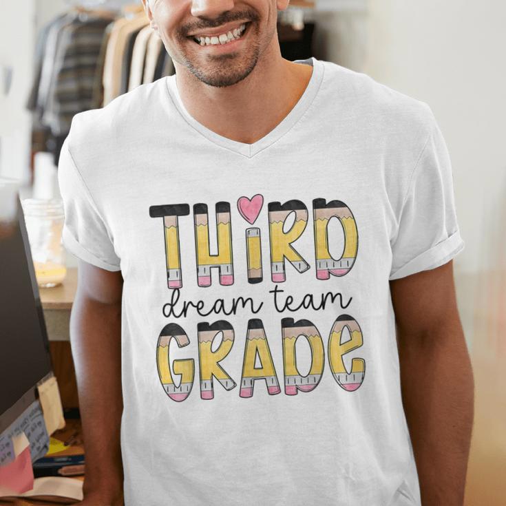 Third Grade Dream Team Back To School 3rd Grade Teacher Men's V-Neck T-Shirt, funny gift Third Grade Dream Team Back To School 3rd Grade Teacher Men's V-Neck T-Shirt, funny gift