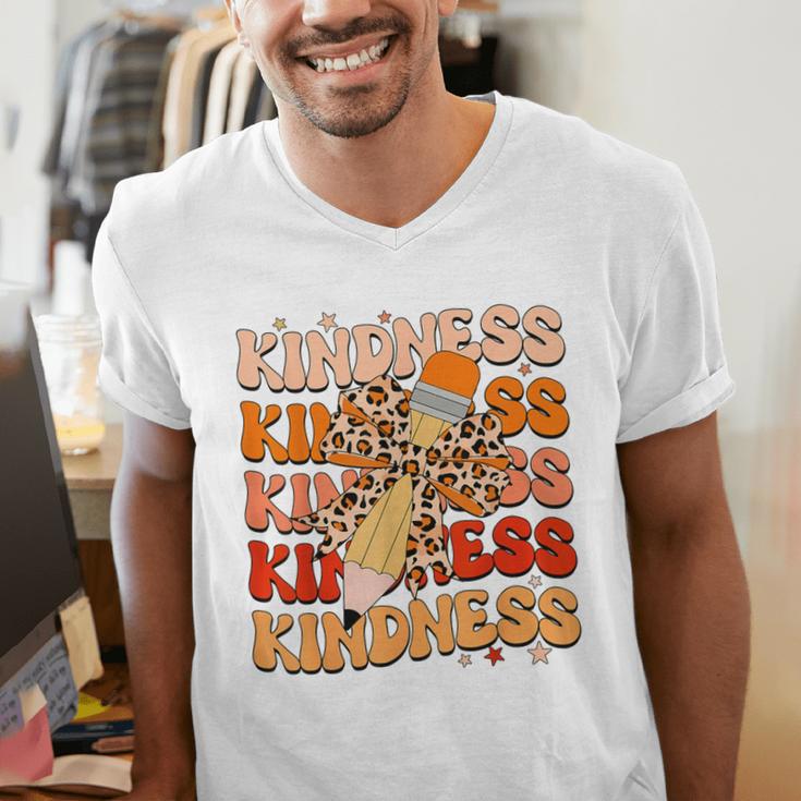 Unity Day Orange Kindness Teacher Bow Anti Bullying Be Kind Men's V-Neck T-Shirt, funny gift Unity Day Orange Kindness Teacher Bow Anti Bullying Be Kind Men's V-Neck T-Shirt, funny gift
