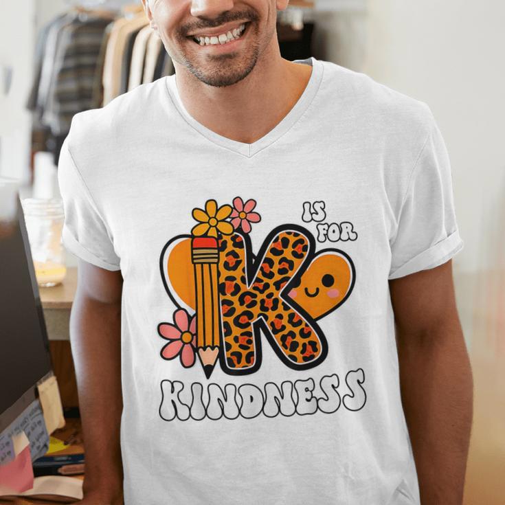 Unity Day Shirt Kindness Orange Teacher Kids Be Kind Men's V-Neck T-Shirt, funny gift