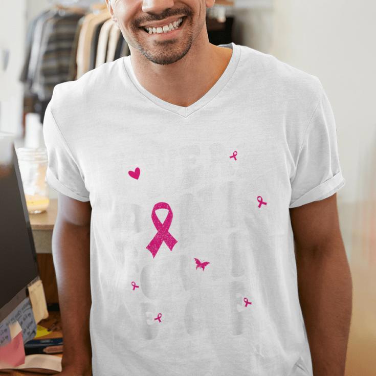 I Wear Pink For My Teacher Breast Cancer Awareness Support Men Women Men's V-Neck T-Shirt, funny gift I Wear Pink For My Teacher Breast Cancer Awareness Support Men Women Men's V-Neck T-Shirt, funny gift
