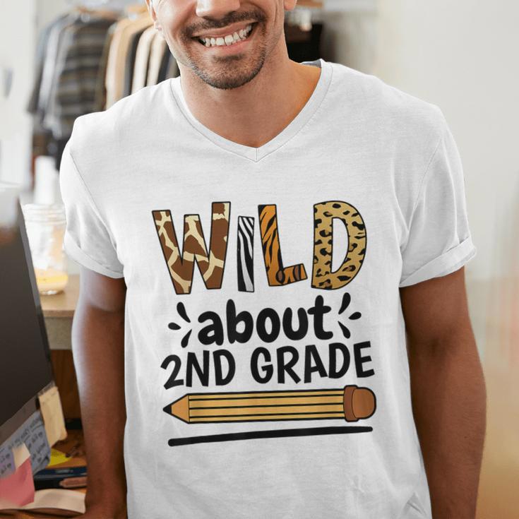 Wild About 2Nd Grade School Grade Teacher Men's V-Neck T-Shirt, 2nd Grade Teacher Shirts, funny gift Wild About 2Nd Grade School Grade Teacher Men's V-Neck T-Shirt, 2nd Grade Teacher Shirts, funny gift