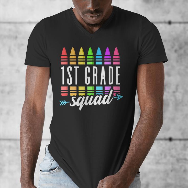 1st Grade Squad Back To School First Grade Teacher Boy Girl Men's V-Neck T-Shirt, First Grade Teacher Gifts, funny design 1st Grade Squad Back To School First Grade Teacher Boy Girl Men's V-Neck T-Shirt, First Grade Teacher Gifts, funny design