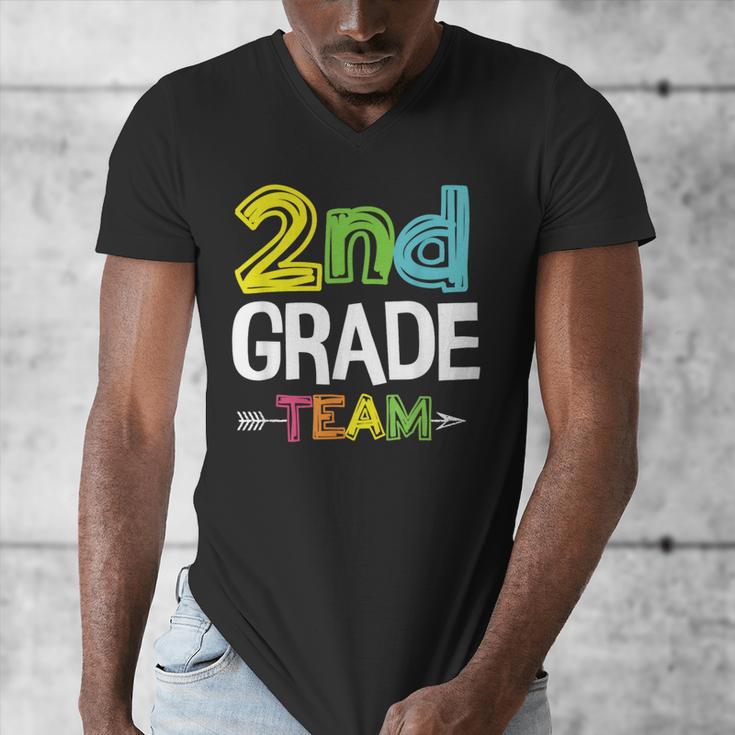 2nd Grade Team T-Shirt 2nd Grade Squad Teacher Men's V-Neck T-Shirt, 2nd Grade Teacher Gifts, funny design