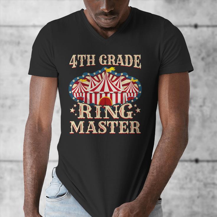 4th Grade Ringmaster Shirt 4th Grade Teacher Shirts Teacher Men Women Kids Men's V-Neck T-Shirt, 4th Grade Teacher Gifts, funny design