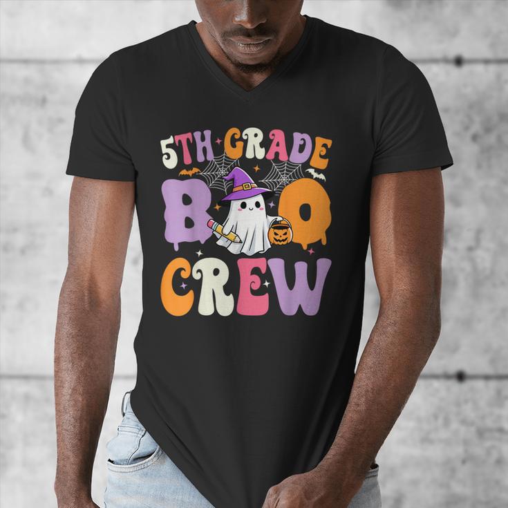 5th Grade Boo Crew Spooky Fifth Grade Halloween Teacher Men's V-Neck T-Shirt, funny design 5th Grade Boo Crew Spooky Fifth Grade Halloween Teacher Men's V-Neck T-Shirt, funny design