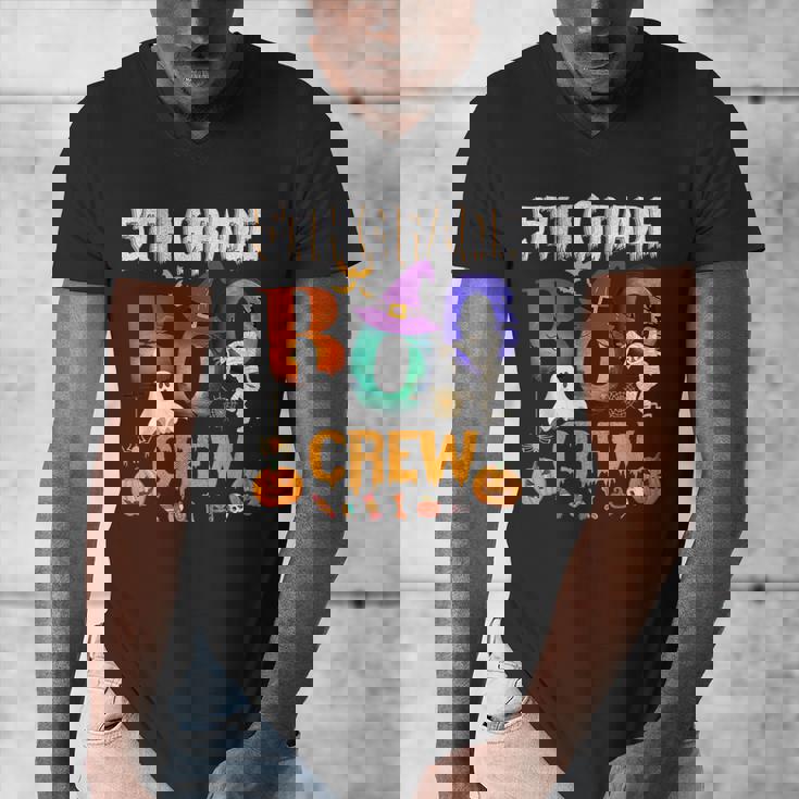 5th Grade Boo Crew Teacher Student Halloween Costume For Men Women Kids Men&#x27;s V-Neck T-Shirt, funny design