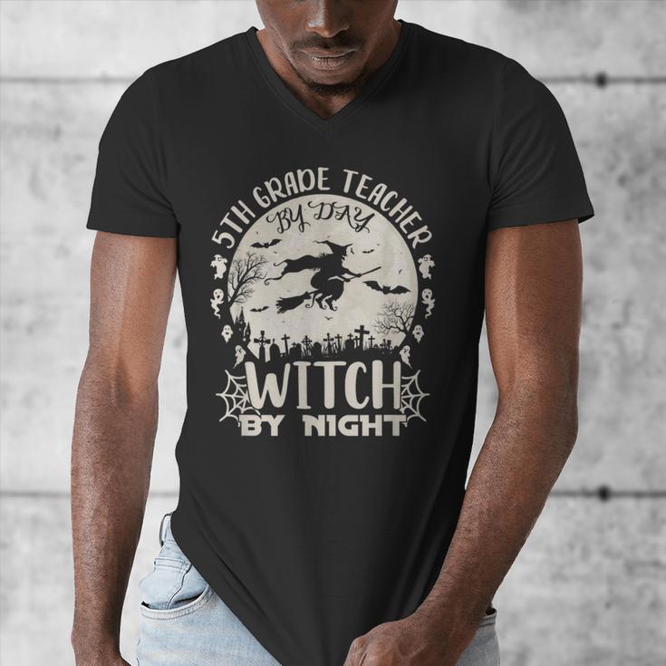5th Grade Teacher By Day Witch By Night Halloween Men's V-Neck T-Shirt, funny design 5th Grade Teacher By Day Witch By Night Halloween Men's V-Neck T-Shirt, funny design