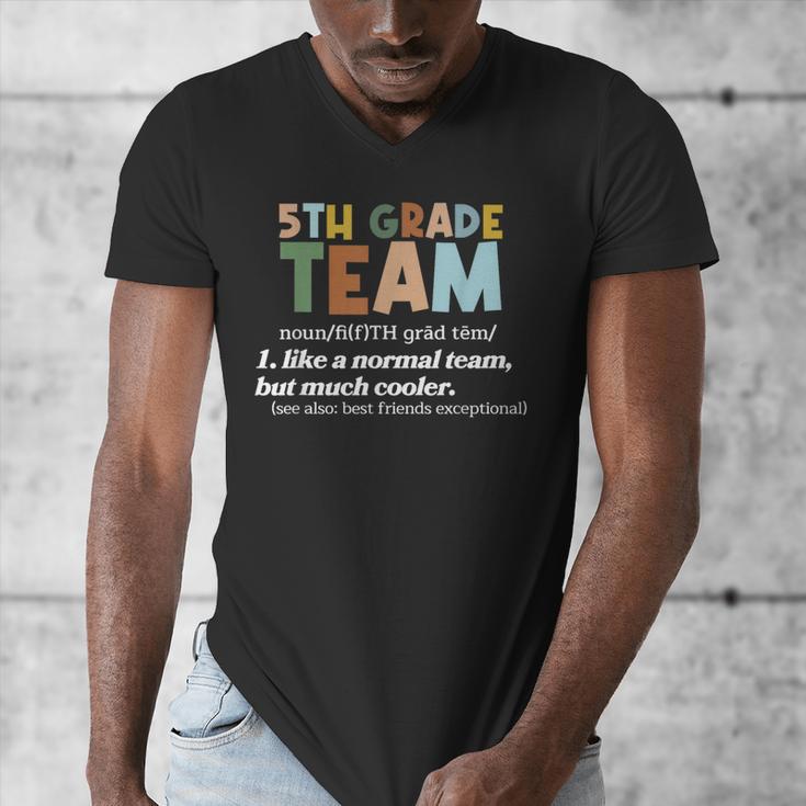 5TH Grade Team Teacher Like A Normal Team Fifth Grade Men's V-Neck T-Shirt, funny design 5TH Grade Team Teacher Like A Normal Team Fifth Grade Men's V-Neck T-Shirt, funny design