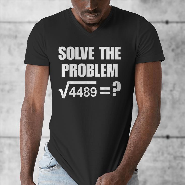 67 Meme Math Six Seven Teacher Brainrot Joke Men's V-Neck T-Shirt, funny design