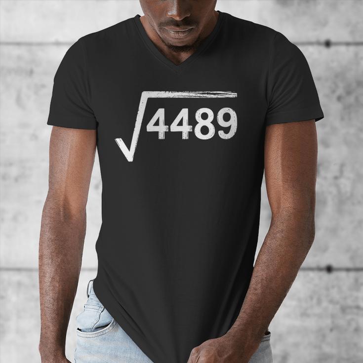 67 Meme Math Teacher Square Root 4489 Men's V-Neck T-Shirt, funny design 67 Meme Math Teacher Square Root 4489 Men's V-Neck T-Shirt, funny design