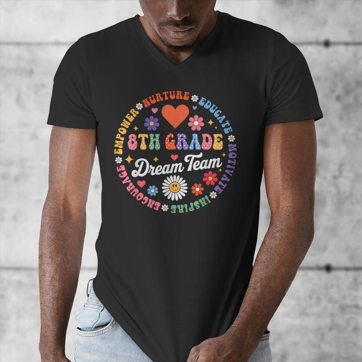 8th Grade Dream Team Eighth Grade Teacher Kid Back To School Men's V-Neck T-Shirt, funny design 8th Grade Dream Team Eighth Grade Teacher Kid Back To School Men's V-Neck T-Shirt, funny design