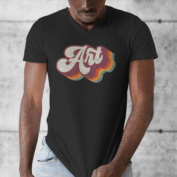 Art Teacher Back To School Men's V-Neck T-Shirt, funny design
