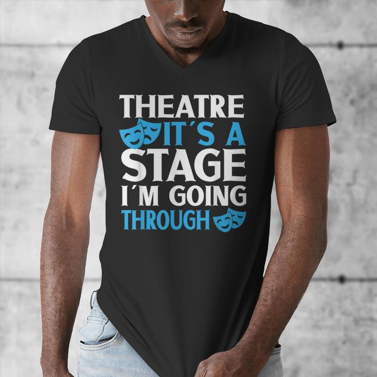 Theater Teacher Drama Teacher Theater Nerd Actor Men Women Kids Men's V-Neck T-Shirt, funny design
