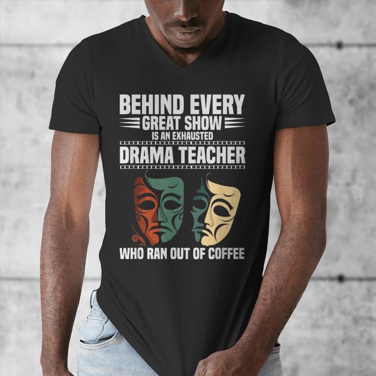 Theatre Teacher Drama Lover Theatre Mask Drama Teacher Men's V-Neck T-Shirt, funny design Theatre Teacher Drama Lover Theatre Mask Drama Teacher Men's V-Neck T-Shirt, funny design