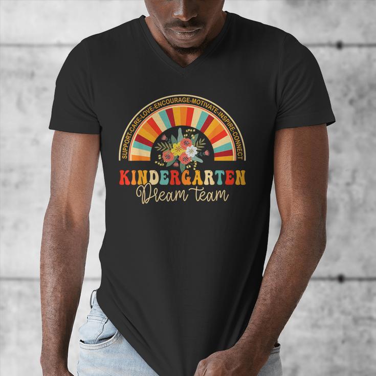 Back To School Kindergarten Dream Team Teacher Love Floral Men's V-Neck T-Shirt, funny design Back To School Kindergarten Dream Team Teacher Love Floral Men's V-Neck T-Shirt, funny design