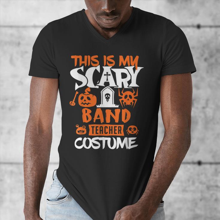 Band Teacher Halloween Shirt Costume School Marching Band For Men Women Men's V-Neck T-Shirt, funny design Band Teacher Halloween Shirt Costume School Marching Band For Men Women Men's V-Neck T-Shirt, funny design