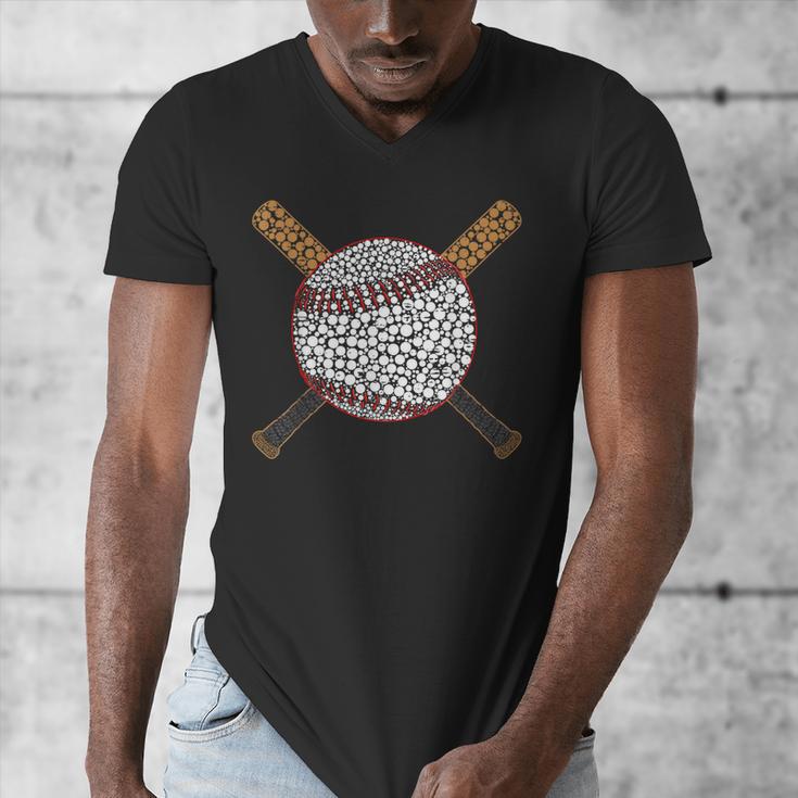 Baseball Happy Dot Day Shirts For Kids Men Women Teacher Men's V-Neck T-Shirt, funny design