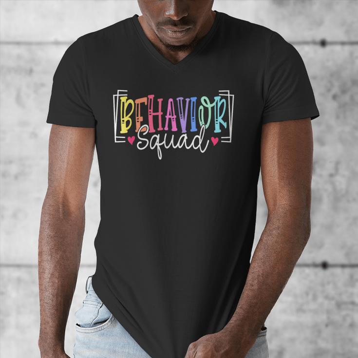Behavior Squad Therapy Therapists Teachers Behavior Team Men's V-Neck T-Shirt, funny design Behavior Squad Therapy Therapists Teachers Behavior Team Men's V-Neck T-Shirt, funny design