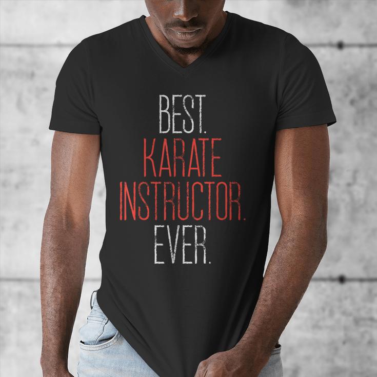 Best Karate Instructor Ever Martial Arts Teacher Sensei Men's V-Neck T-Shirt, funny design