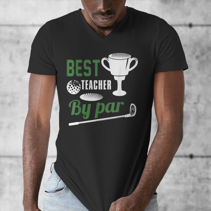 Best Teacher By Par Golf Golfer Men's V-Neck T-Shirt, funny design Best Teacher By Par Golf Golfer Men's V-Neck T-Shirt, funny design