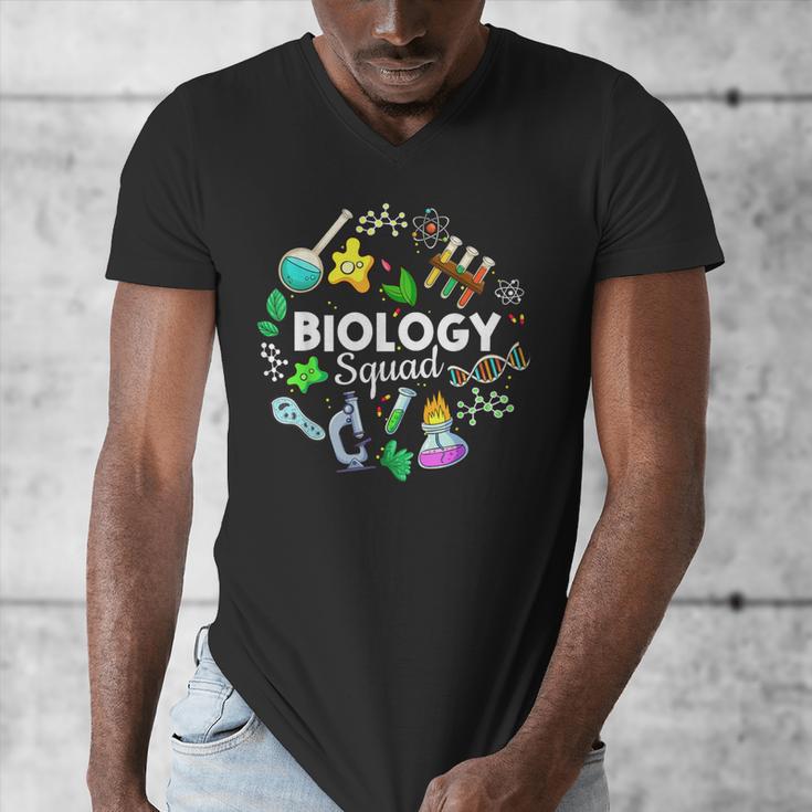 Biology Squad Science Teacher Student Biologist Men's V-Neck T-Shirt, Science Teacher Gifts, funny design