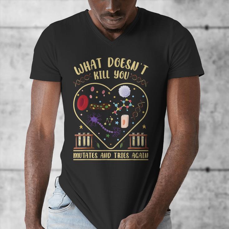 Biology Teacher Men's V-Neck T-Shirt, funny design