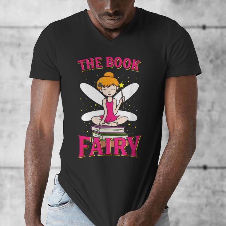 The Book Fairy Reading Teacher Librarian T-Shirt Men's V-Neck T-Shirt, funny design The Book Fairy Reading Teacher Librarian T-Shirt Men's V-Neck T-Shirt, funny design