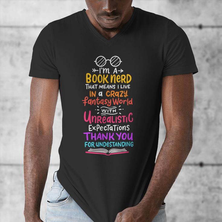 Books Reading English Teacher Student For Men Women Kids Men's V-Neck T-Shirt, English Teacher Gifts, funny design