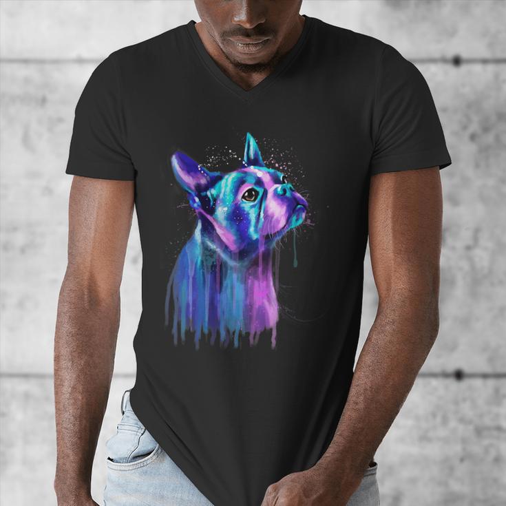 Boston Terrier Dog For a Boston Terrier Mom Men's V-Neck T-Shirt, Couple Gifts, Mom Gifts, Boston Terrier Mom Gifts, funny design