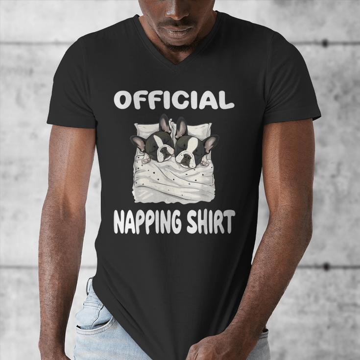 Boston Terrier Dog Official Sleepshirt Pajamas Nightgown For Men Women Kids Men's V-Neck T-Shirt, funny design