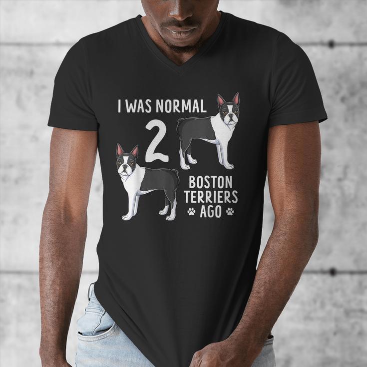 Boston Terrier Humor Bostie Dog Lover For Men Women Kids Men's V-Neck T-Shirt, funny design
