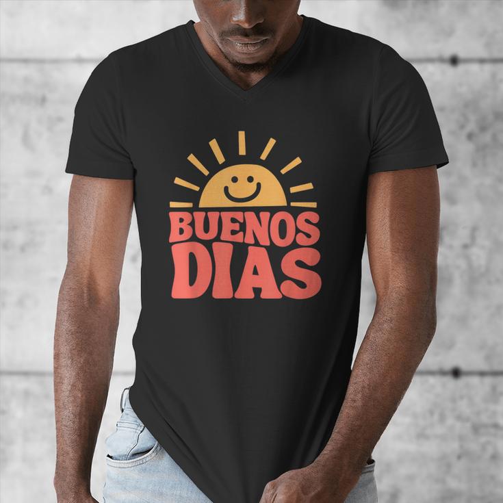 Buenos Dias Spanish Teacher Appreciation Back To School Men's V-Neck T-Shirt, funny design Buenos Dias Spanish Teacher Appreciation Back To School Men's V-Neck T-Shirt, funny design