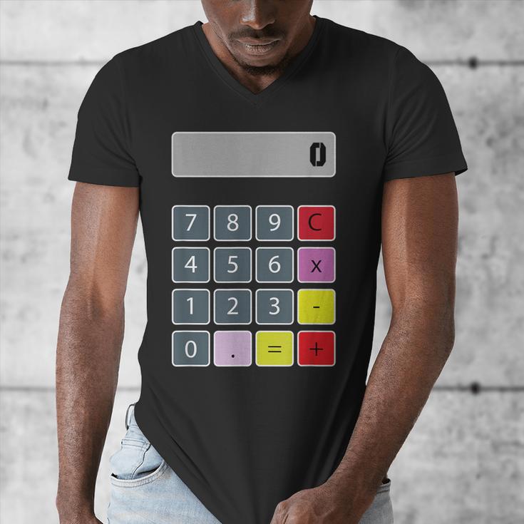 Calculator Math Teacher Halloween Costumes Women Men Adults Men's V-Neck T-Shirt, funny design Calculator Math Teacher Halloween Costumes Women Men Adults Men's V-Neck T-Shirt, funny design