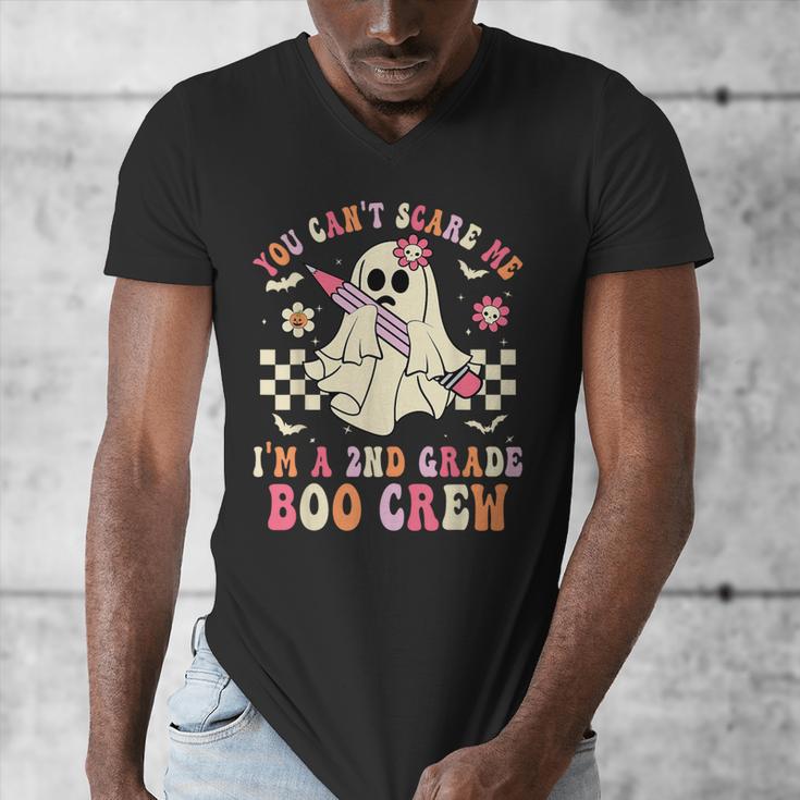 You Can't Scare Me Im A 2nd-Grade Boo Crew Teacher Halloween Men's V-Neck T-Shirt, funny design You Can't Scare Me Im A 2nd-Grade Boo Crew Teacher Halloween Men's V-Neck T-Shirt, funny design