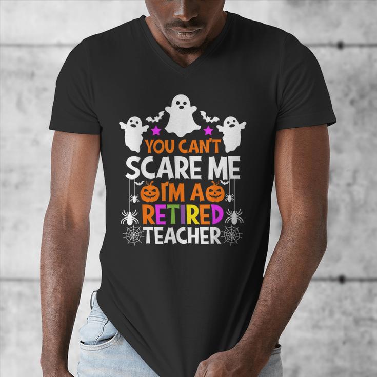 You Can't Scare Me I'm A Retired Teacher Shirt Halloween Men's V-Neck T-Shirt, funny design You Can't Scare Me I'm A Retired Teacher Shirt Halloween Men's V-Neck T-Shirt, funny design