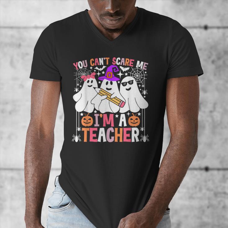 You Can't Scare Me I'm A Teacher Halloween Men's V-Neck T-Shirt, funny design You Can't Scare Me I'm A Teacher Halloween Men's V-Neck T-Shirt, funny design