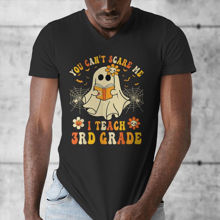 You Can't Scare Me I Teach 3rd Grade Halloween Teacher Ghost Men's V-Neck T-Shirt, funny design You Can't Scare Me I Teach 3rd Grade Halloween Teacher Ghost Men's V-Neck T-Shirt, funny design