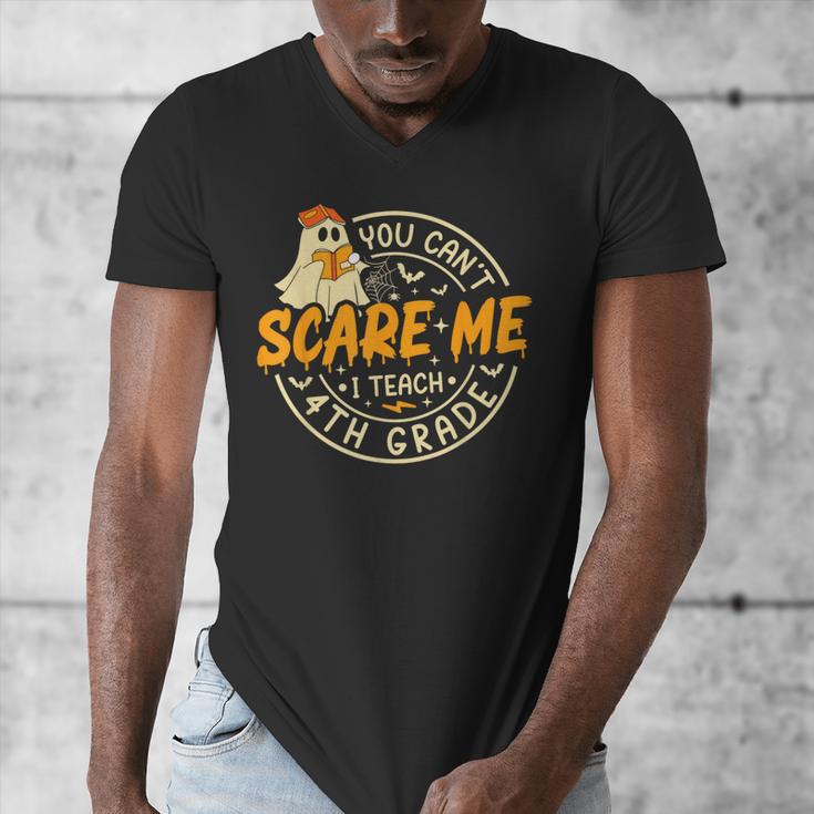 You Can't Scare Me I Teach 4th Grade Teacher Halloween Ghost Men's V-Neck T-Shirt, 4th Grade Teacher Gifts, funny design You Can't Scare Me I Teach 4th Grade Teacher Halloween Ghost Men's V-Neck T-Shirt, 4th Grade Teacher Gifts, funny design