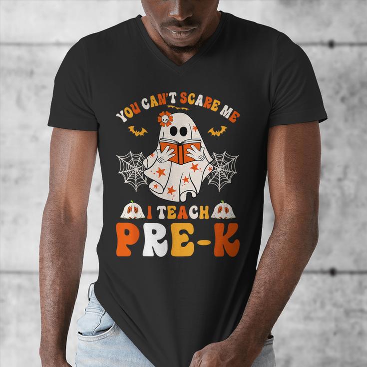 You Cant Scare Me I Teach Pre-K Teacher Halloween Men's V-Neck T-Shirt, funny design You Cant Scare Me I Teach Pre-K Teacher Halloween Men's V-Neck T-Shirt, funny design