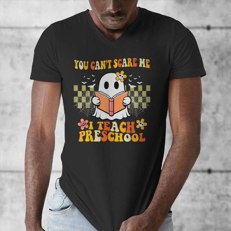 You Can't Scare Me I Teach Preschool Ghost Halloween Teacher Men's V-Neck T-Shirt, funny design You Can't Scare Me I Teach Preschool Ghost Halloween Teacher Men's V-Neck T-Shirt, funny design