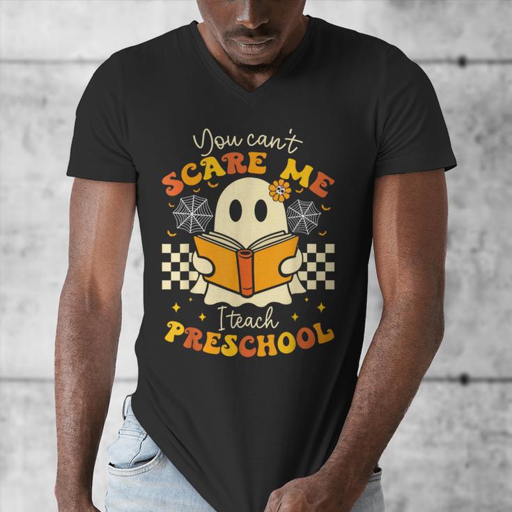 You Can't Scare Me I Teach Preschool Teacher Halloween Ghost Men's V-Neck T-Shirt, funny design You Can't Scare Me I Teach Preschool Teacher Halloween Ghost Men's V-Neck T-Shirt, funny design