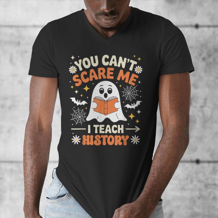You Can't Scare Me I Teach History Retro Teacher Halloween Men's V-Neck T-Shirt, History Teacher Gifts, funny design You Can't Scare Me I Teach History Retro Teacher Halloween Men's V-Neck T-Shirt, History Teacher Gifts, funny design
