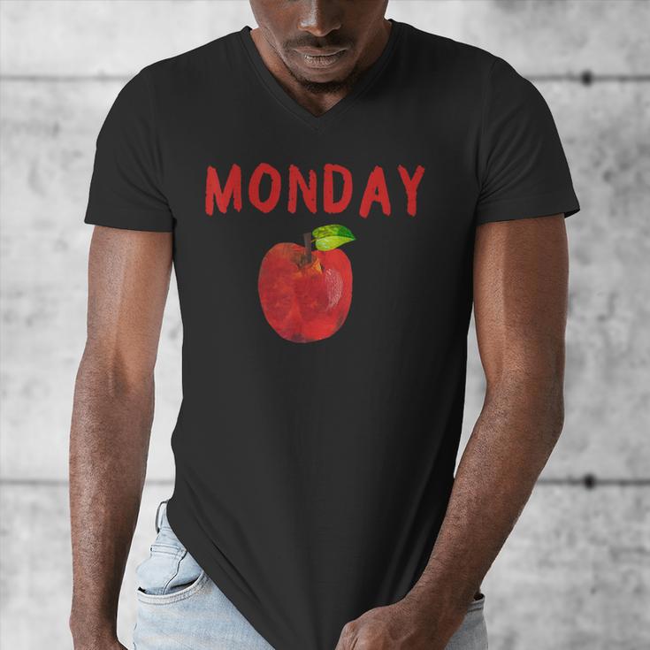 Caterpillar Friday Fruit Kindergarten Teacher Men Women Kids Men's V-Neck T-Shirt, funny design