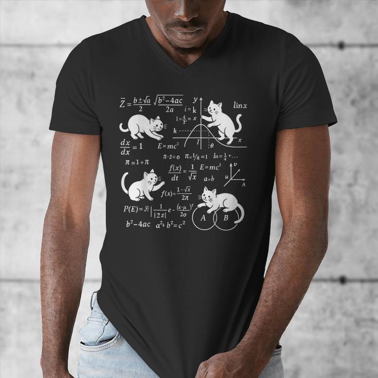 Cats And Math Lover Cat Lover Science Teacher Student Men's V-Neck T-Shirt, Science Teacher Gifts, funny design Cats And Math Lover Cat Lover Science Teacher Student Men's V-Neck T-Shirt, Science Teacher Gifts, funny design
